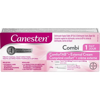 Canesten 1 day + 3 day+ 6 day cream. Kem đặt phụ khoa số 1 Canada