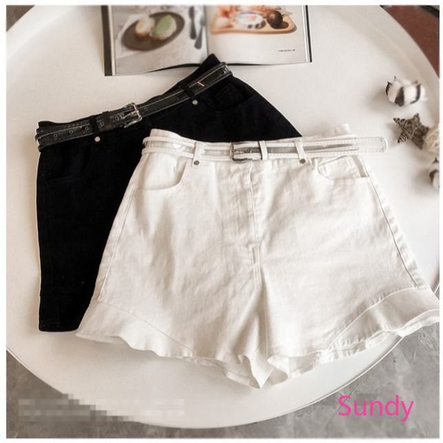 Quần Short Jean Ống Rộng Thời Trang Dành Cho Nữ