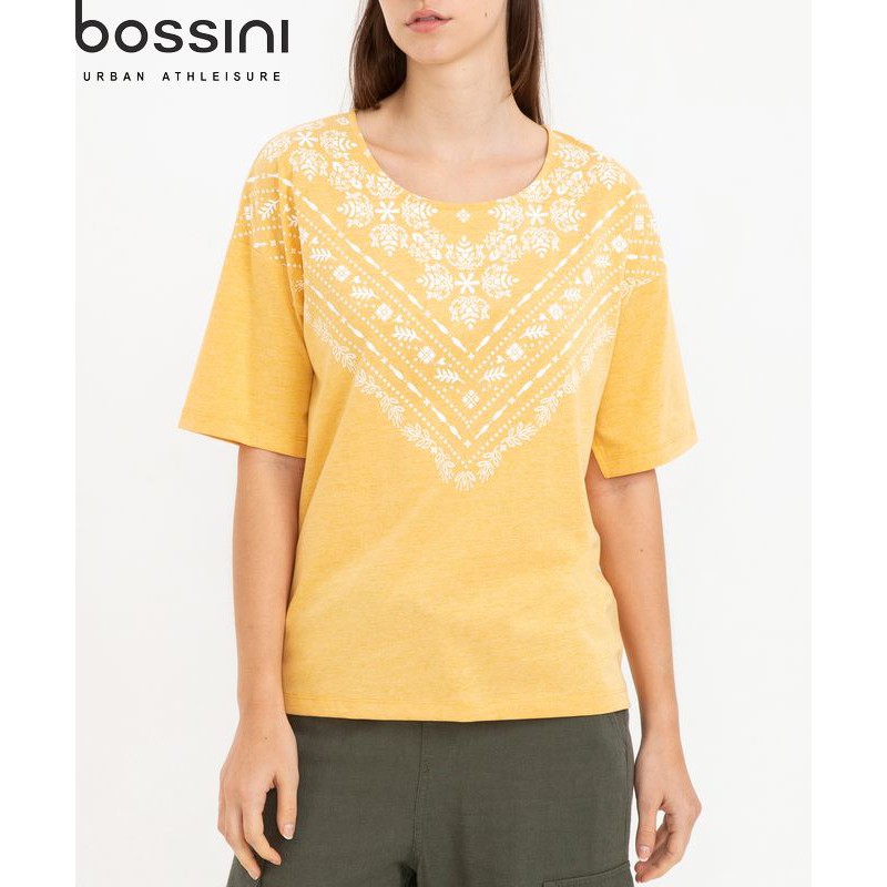 Áo thun tay lỡ nhiều họa tiết nữ Bossini 620087050