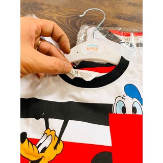 Bộ cộc HM mickey mouse kẻ 11-22kg