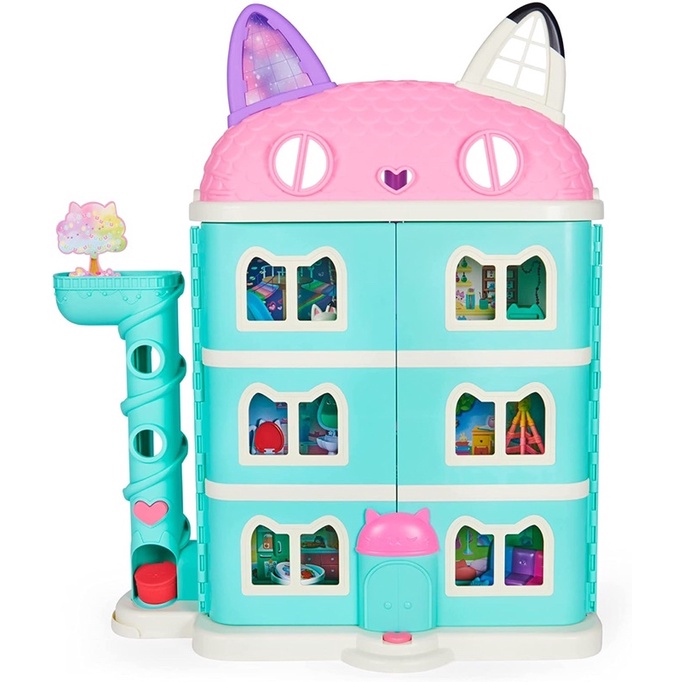Nhà Gabby Dollhouse cao 60cm với 8 âm thanh và 15 phụ kiện