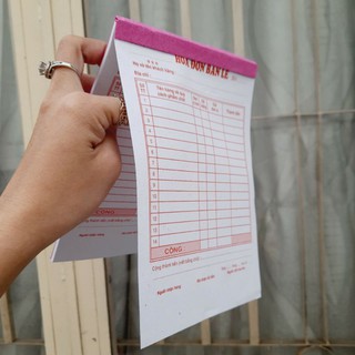 Hóa đơn bán lẽ 1 liên (1 quyển 40 tờ)