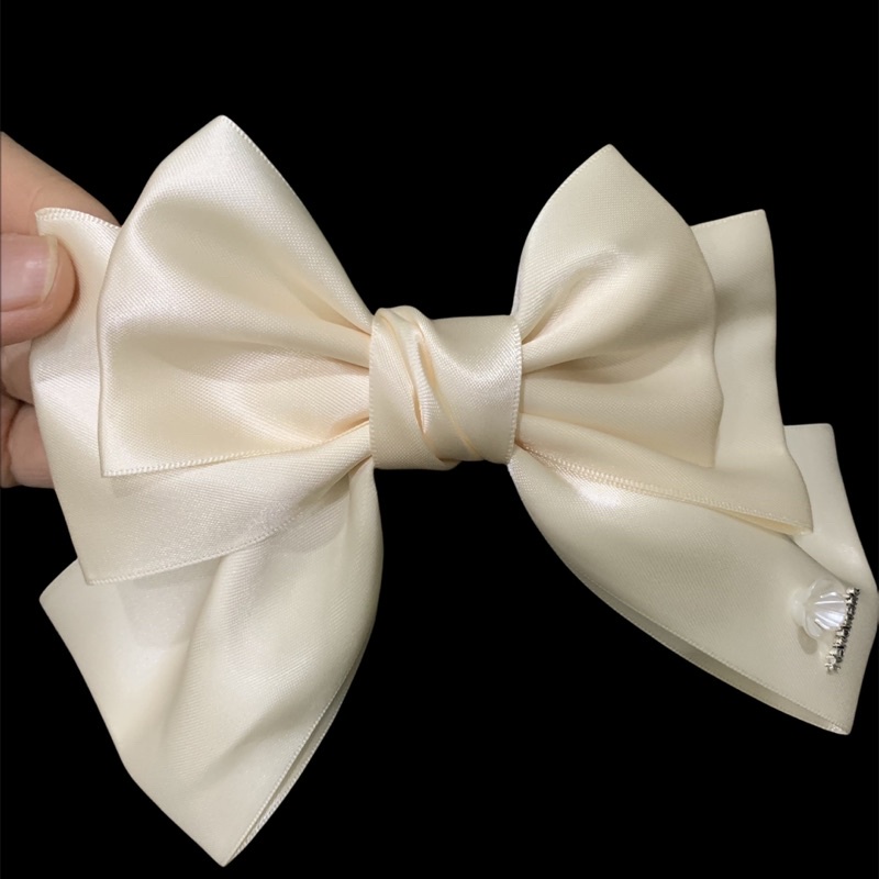 Nơ kẹp tóc lụa 3 tầng phong cách Hàn Quốc siêu yêu - 3 màu