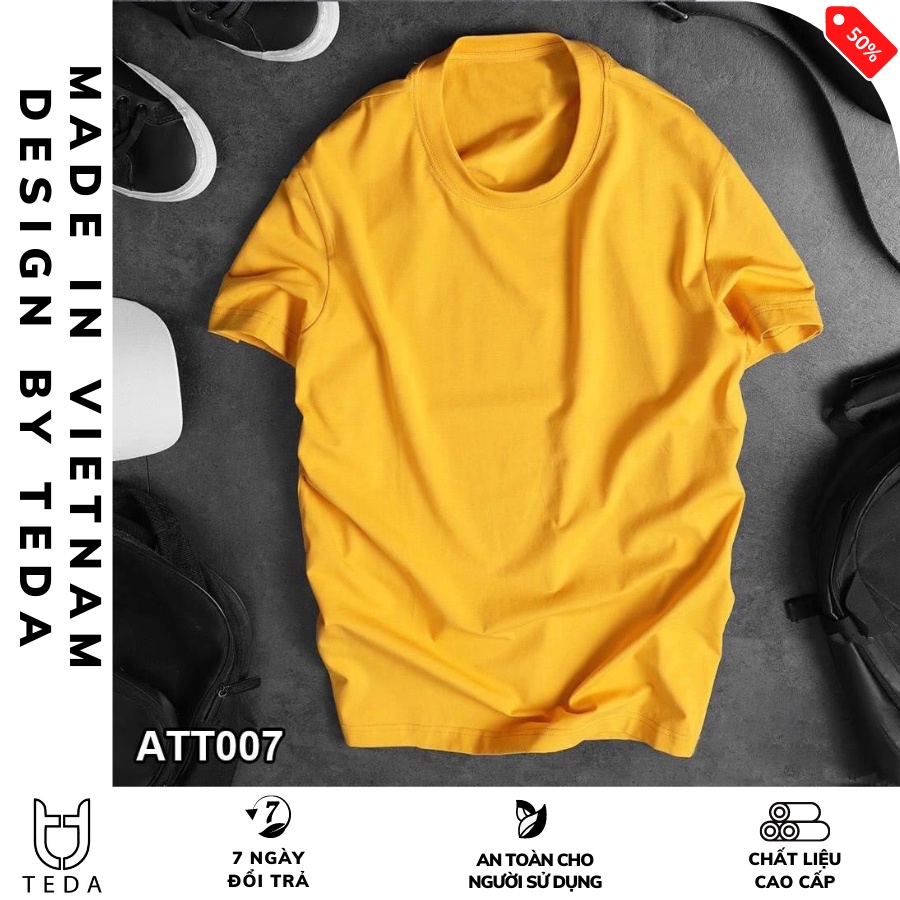 Áo Thun Nam Cổ Tròn TEDA chất vải 4 chiều co giãn dày dặn phông trơn basic tay ngắn nhiều màu | BigBuy360 - bigbuy360.vn