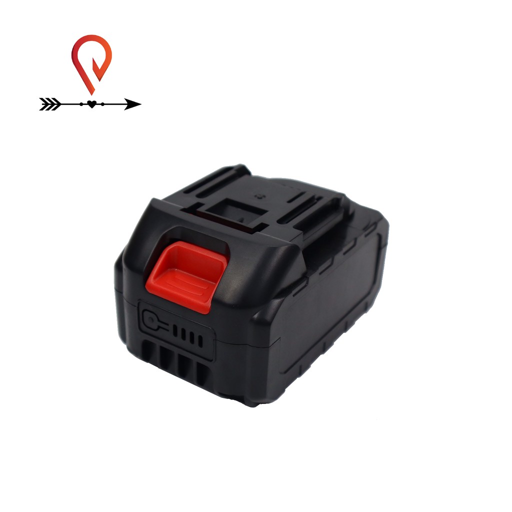 Bộ vỏ và mạch sạc pin Makita 18v 21v 2 hàng 10 cell adaptor có đèn báo pin ngang (kèm ốc và lò xo)