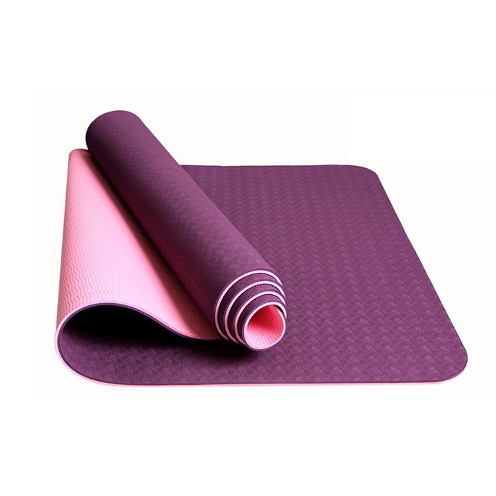 Thảm tập yoga gym dày 8mm  2 lớp TPE KINGDOM SPORT,không mùi, chống trơn trượt