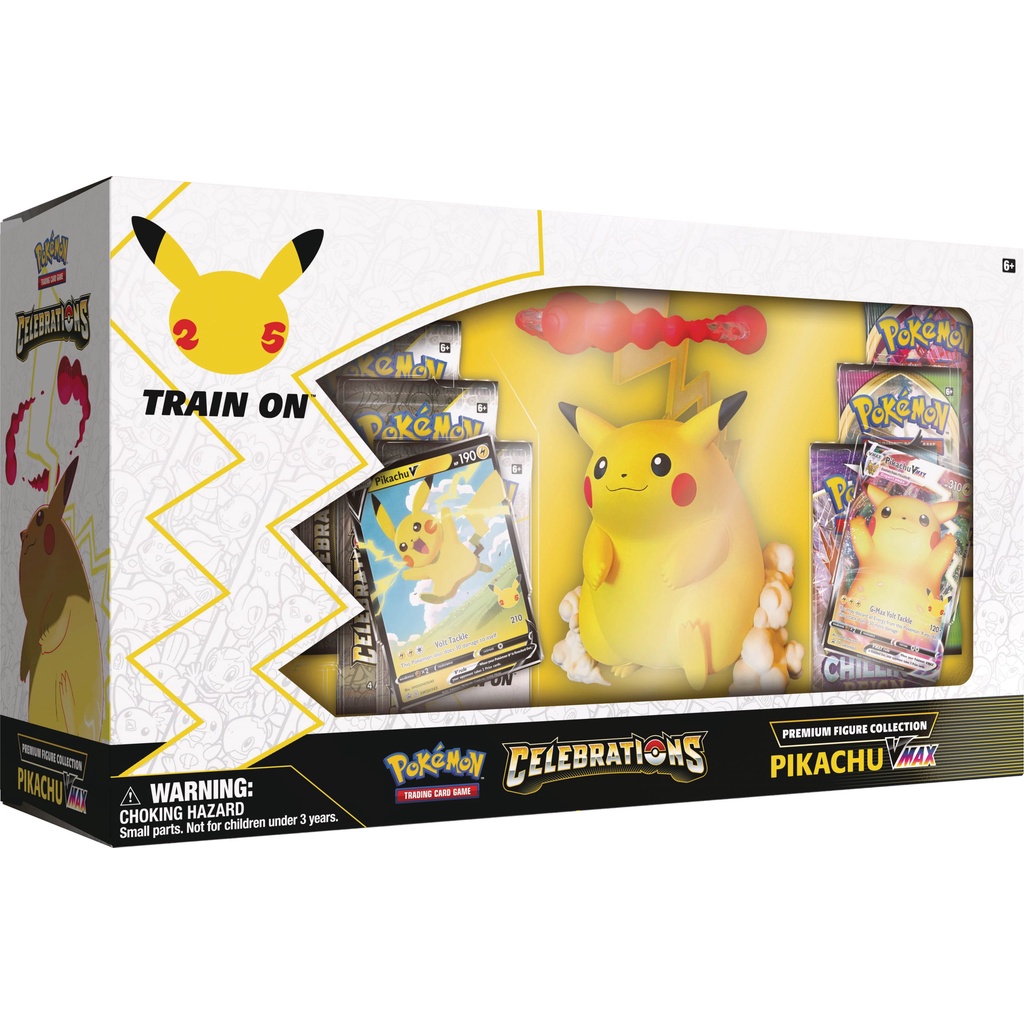 Hộp thẻ bài Pokemon TCG - Premium Figure Collection Pikachu Vmax - Celebrations