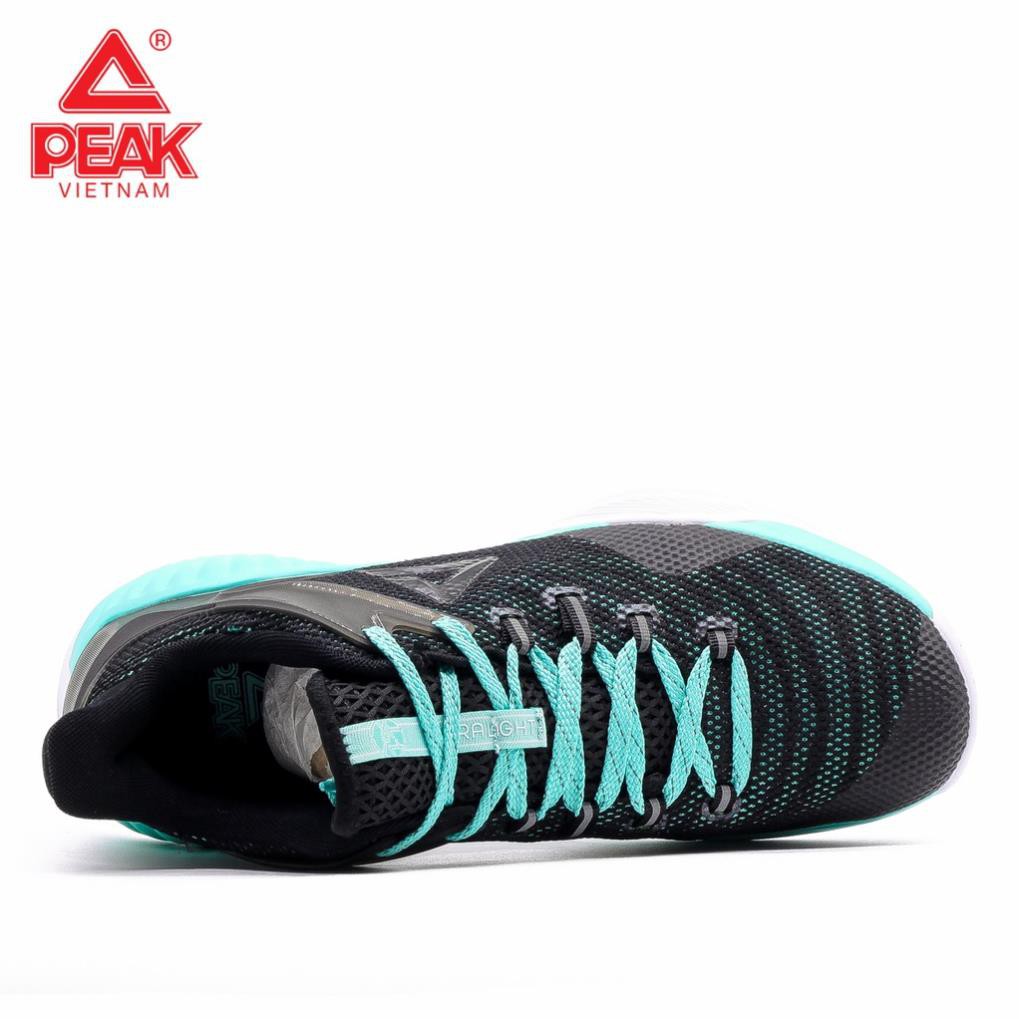 XẢ HÀNG HOT [Đỉnh Cao] Giày bóng rổ PEAK Basketball Ultra Light STA E92041A – Đen Xanh TỐT . . BÁN RẺ 👟 :)) '