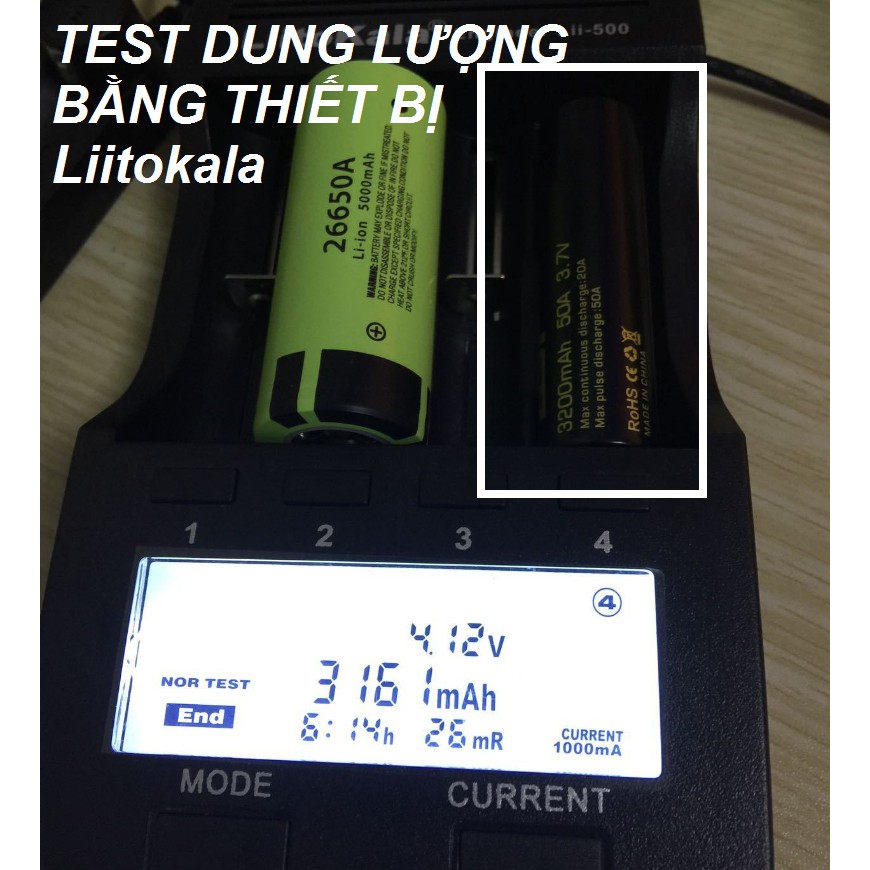 Pin sạc 18650  BST dung lượng 3200mah dòng xả 50A