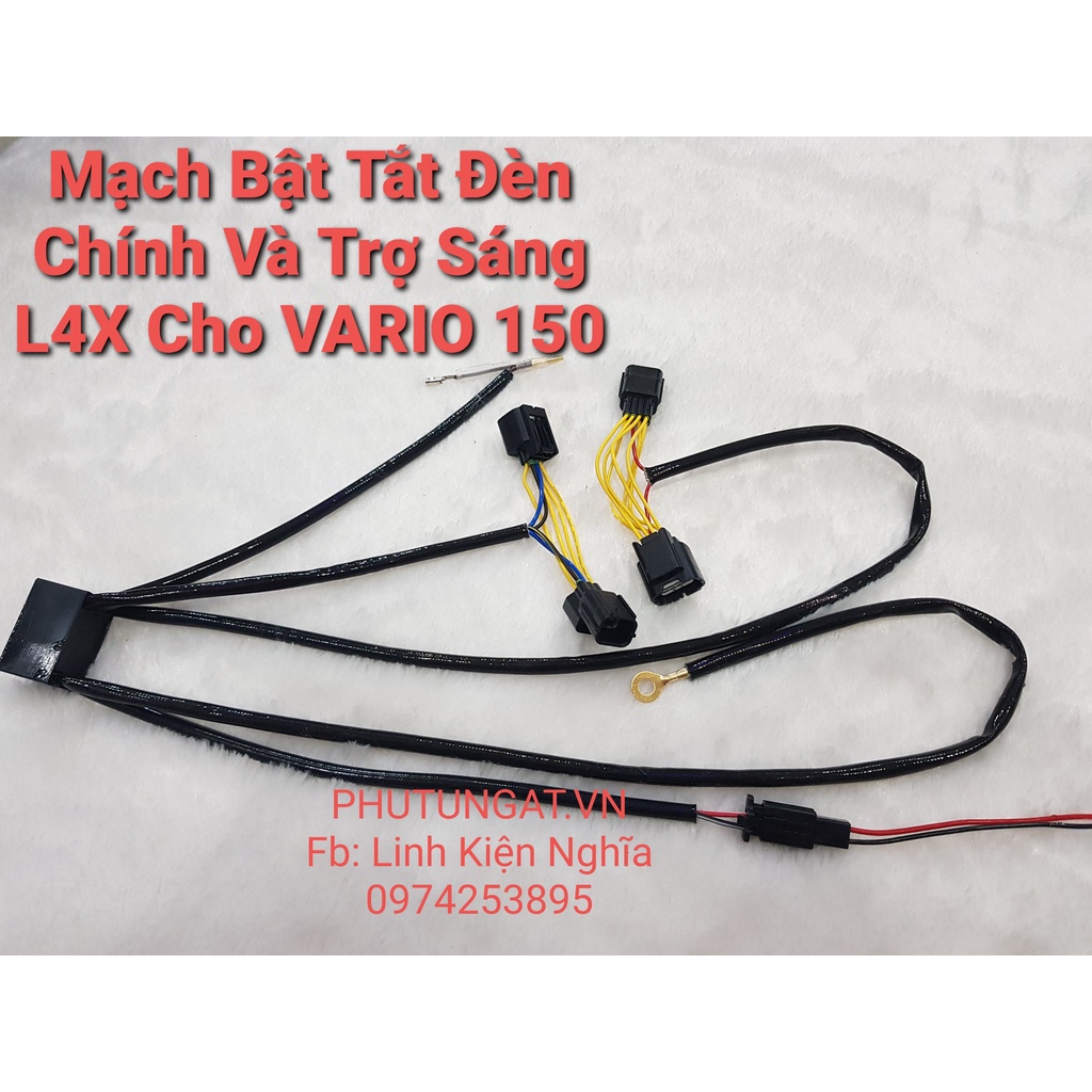 Mạch bật tắt đèn trợ sáng trên nút đề zin của xe Vario 150 Vario 125
