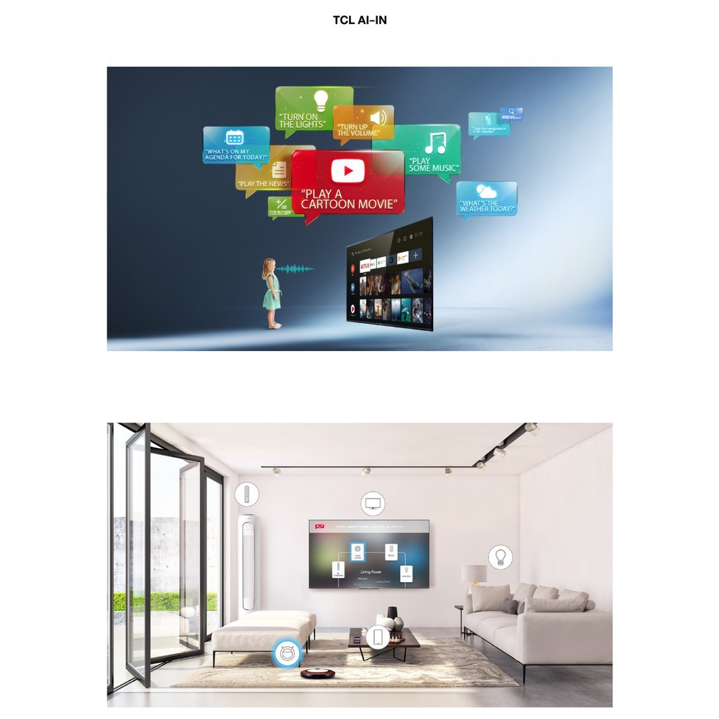 Smart tivi TCL 50 inch 4K QLED Android 9.0 TV (50P715) Netflix,Youtube,có kết nối Wifi