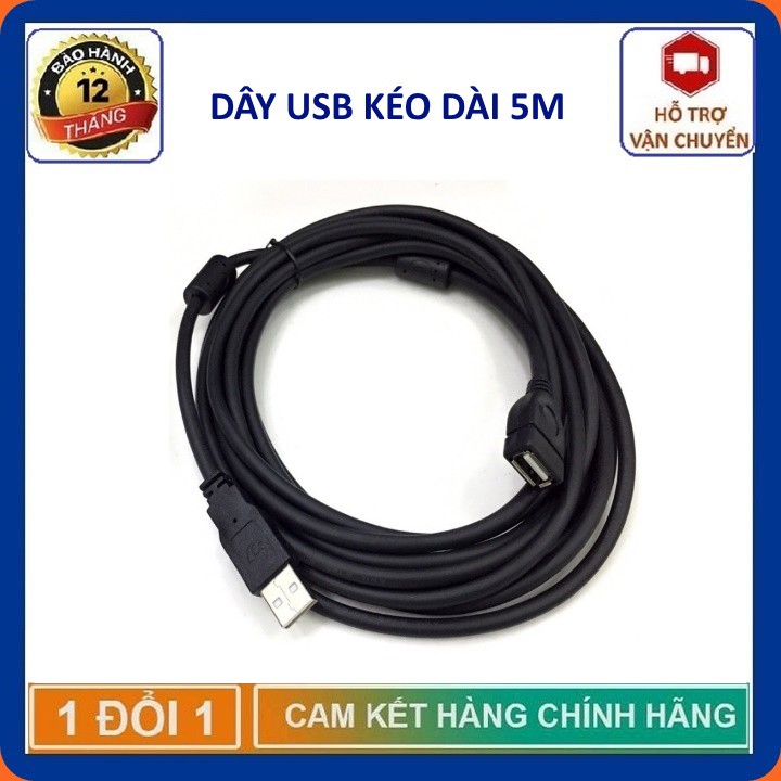 Dây USB - dài 5M - dùng cho mạch led ma trận USB