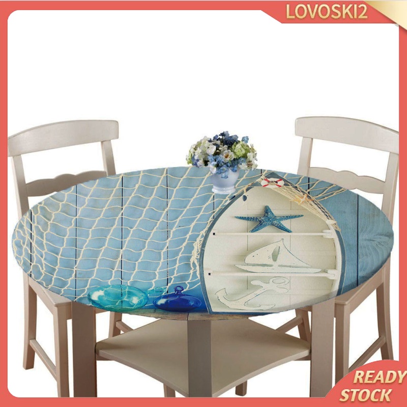 [LOVOSKI2]Table Cover Cloth for 140cm Dia Tables Restaurant BBQ Leopard Print