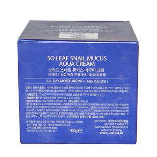 Kem Dưỡng Ẩm Tinh Chất Ốc Sên So Leaf Aqua Cream 100g