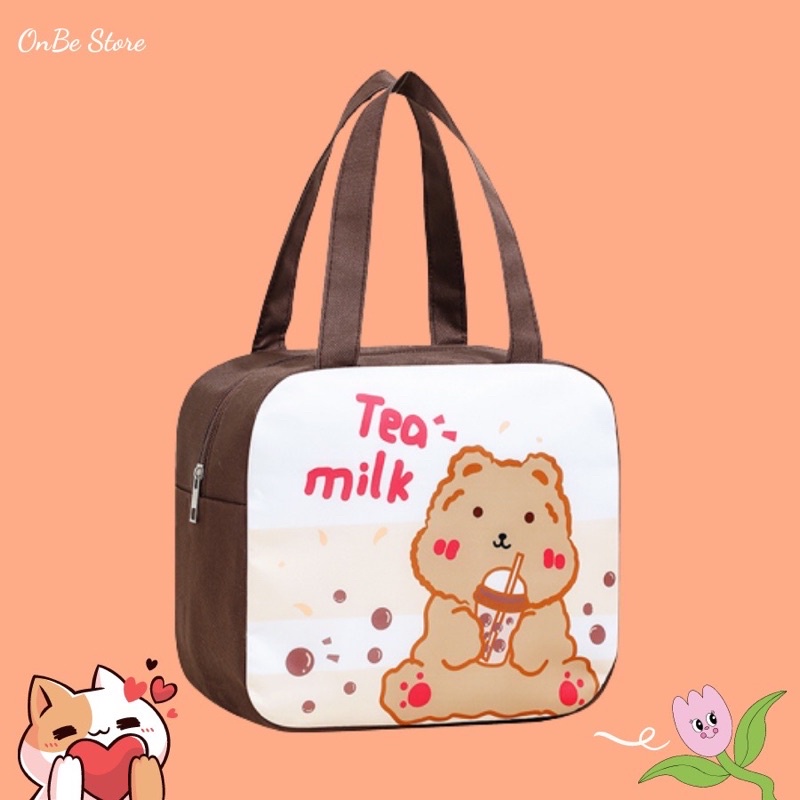 Túi giữ nhiệt cho hộp cơm cao cấp có quai xách tiện dụng