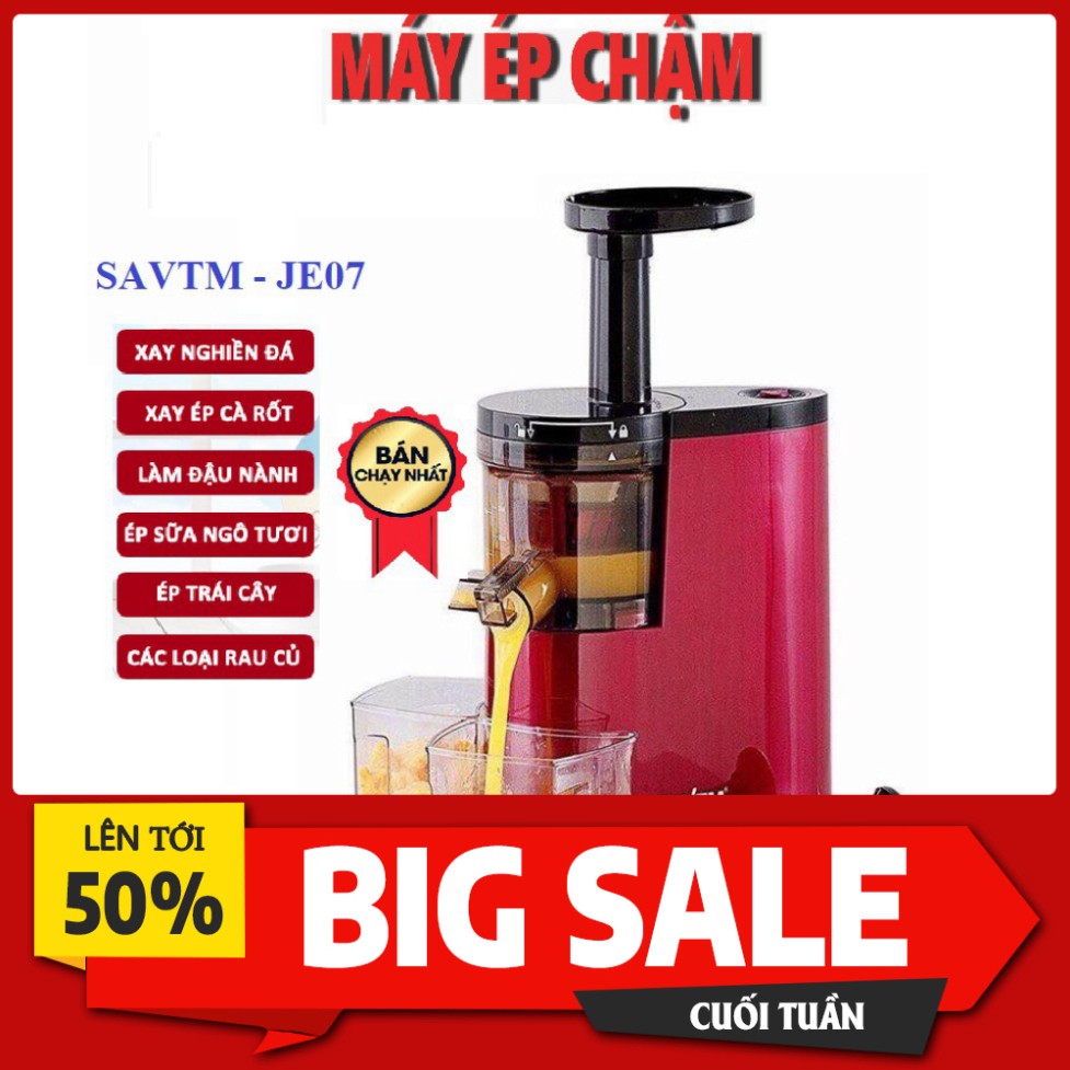 MÁY ÉP CHẬM SAVTM JE07 - MÁY ÉP TRÁI CÂY SIÊU SẠCH