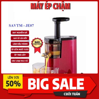 MÁY ÉP CHẬM SAVTM JE07 - MÁY ÉP TRÁI CÂY SIÊU SẠCH