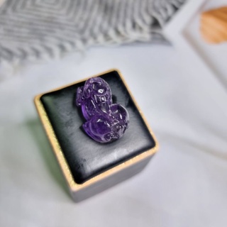 Vòng cổ Tỳ hưu tím nở hậu 2cm