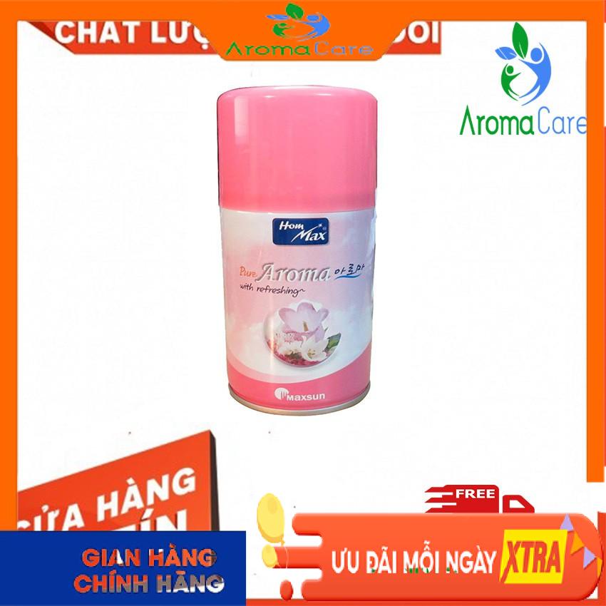 [ Dùng cho máy xịt phòng tự động ] Nước hoa xịt phòng nhãn Aroma Hommax 250ml giữ hương thơm thật lâu 24h/24h