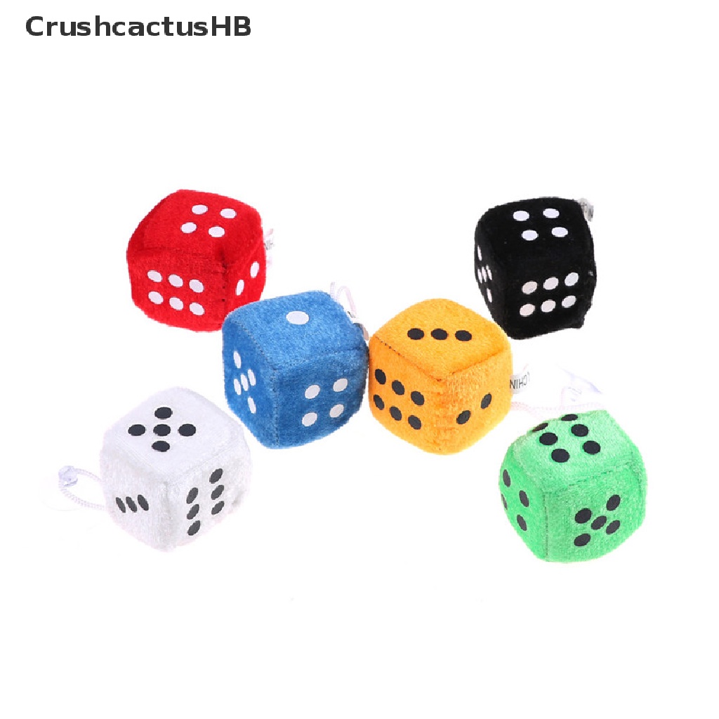 [CrushcactusHB] Set 2 Gối Ôm Nhồi Bông Hình Xúc Xắc 4cm Làm Quà Tặng Cho Bé