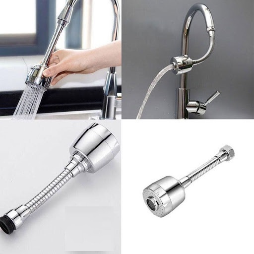 Đầu nối vòi nước tăng áp 2 chế độ nước chảy gắn vòi nước rửa chén bát xoay 360 độ,720 độ siêu tiện lợi-KitchenDecor