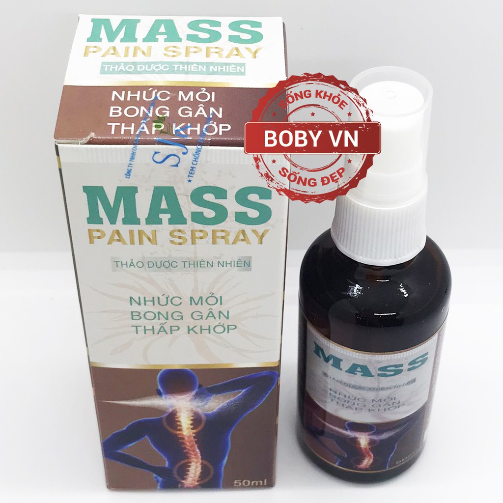 Mass Pain Spray - Xịt giảm nhức mỏi, bong gân, thấp khớp