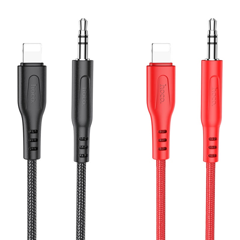 Dây cáp âm thanh Hoco UPA18 jack 3.5mm to Lightning, kết nối loa, tai nghe chụp với điện thoại dài 1M - CHÍNH HÃNG