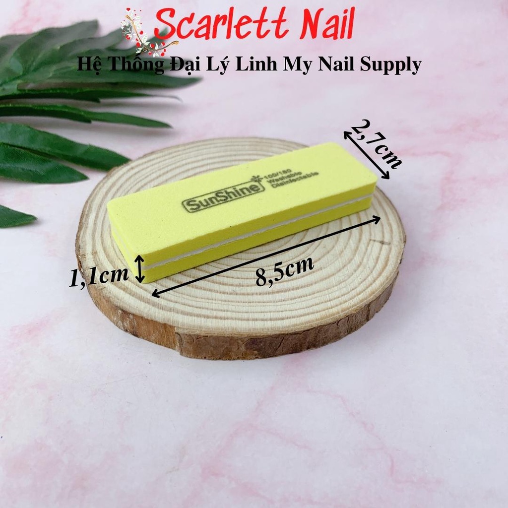 Phao Mài Móng Đánh Bóng Móng Sunshine Nhiều Màu Loại Nhỏ