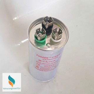 Tụ kép FOGEEN CBB65 35+1.5mF+5% ( Dùng cho điều hòa)