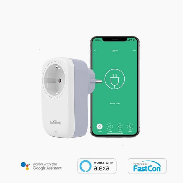 Ổ CẮM WIFI ĐIỀU KHIỂN TỪ XA BẰNG ĐIỆN THOẠI BROADLINK SP4L