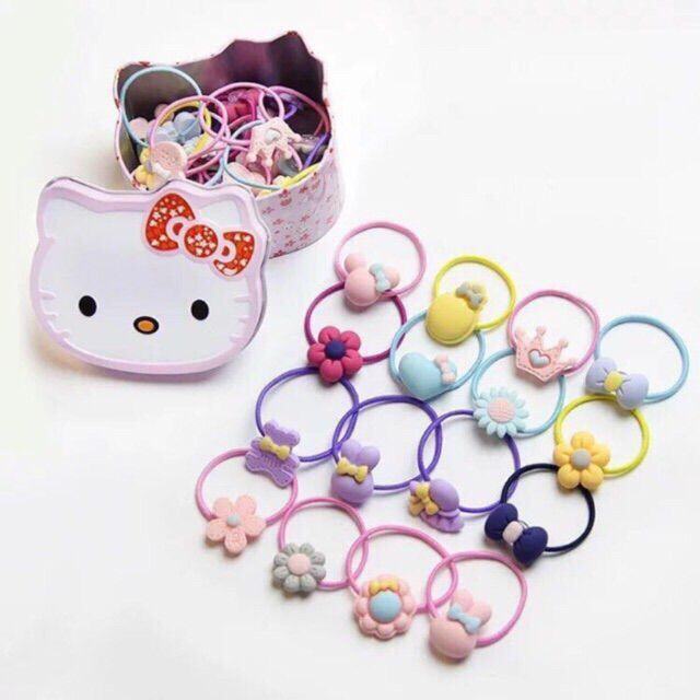 Set 20 Dây Buộc Tóc Xinh Xắn Cho Bé Gái