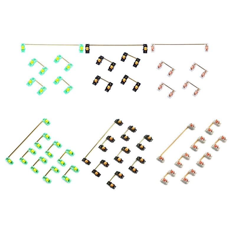 Bộ Ổn Định Bàn Phím Cơ 2u 6.25u 7u Cho GH60 64 68 84 87 96 104