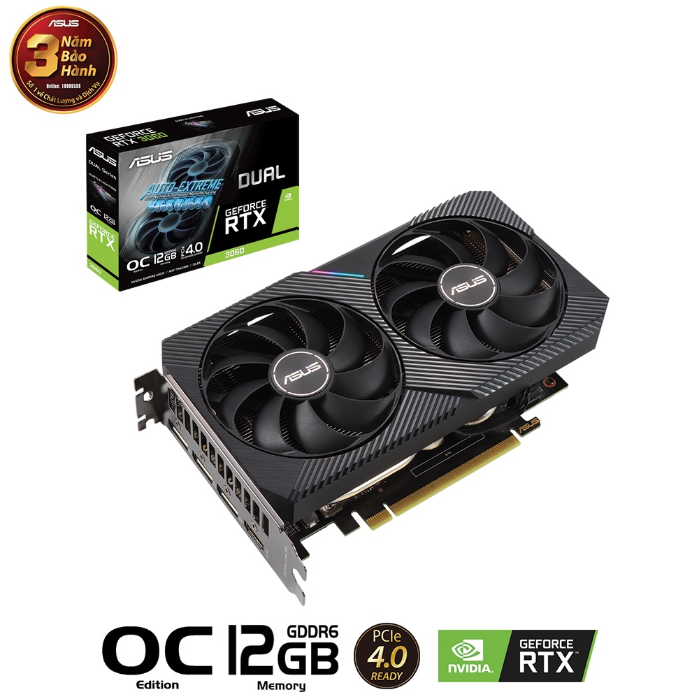 Card đồ họa ASUS DUAL RTX3060 O12G V2