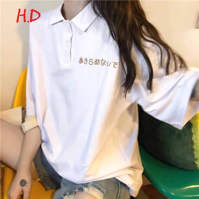 Áo polo chữ nhật cá tính HDA0220