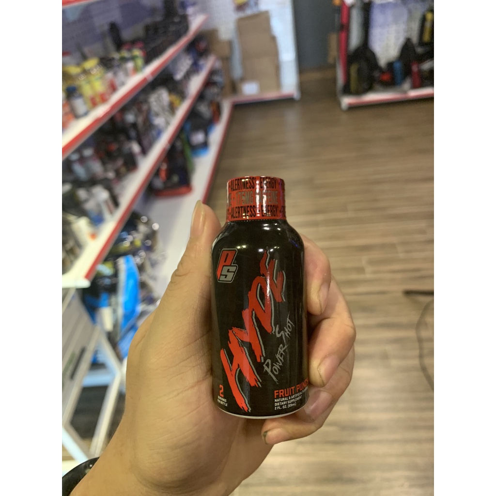 Nước Tăng sức Mạnh Đốt Mở Hổ Trợ Tập Luyện Dạng Gel Prosupps Mr Hyde Power Shot 59ml