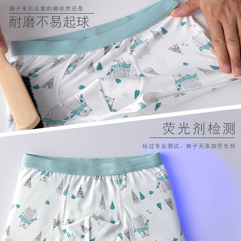 Set 3 Quần Lót Boxer In Hình Dễ Thương Cho Bé Trai