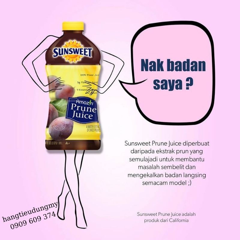 Nước Ép Mận 100% Nguyên Chất Sunsweet Prune Juice