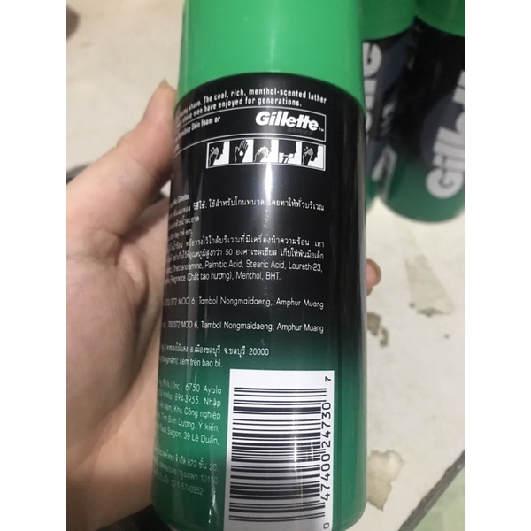 (Chính hãng) Bọt Cạo Râu Gillette Chai 175G