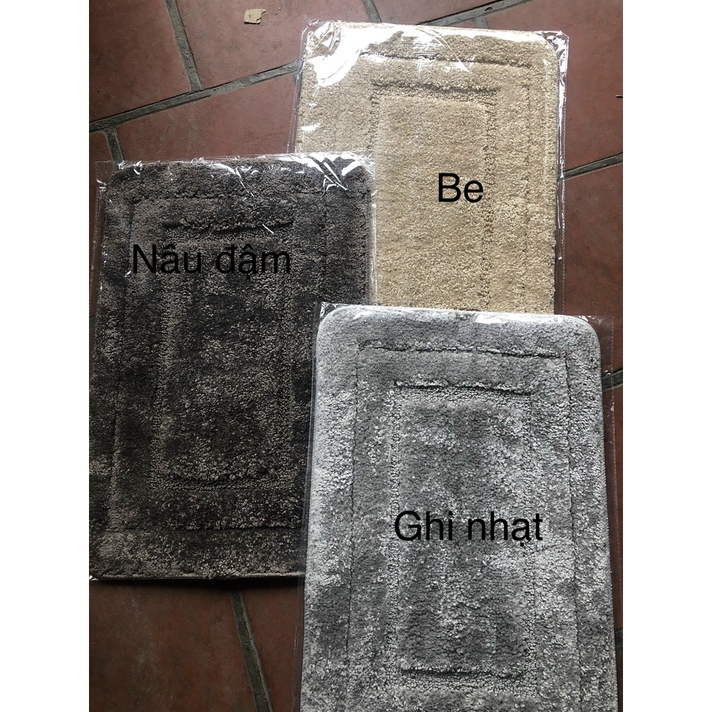 Thảm lau chân, thảm decor  sợi bông cotton 100% siêu mềm mại-3 kích thước 40x60/50x70/40x120cm