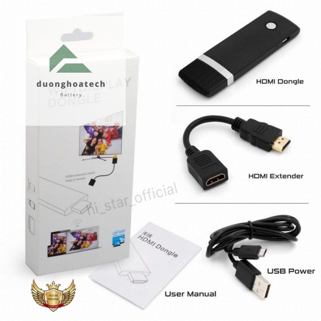 HDMI không dây Wifi Display Dongle - Điện Thoại Sang Tivi