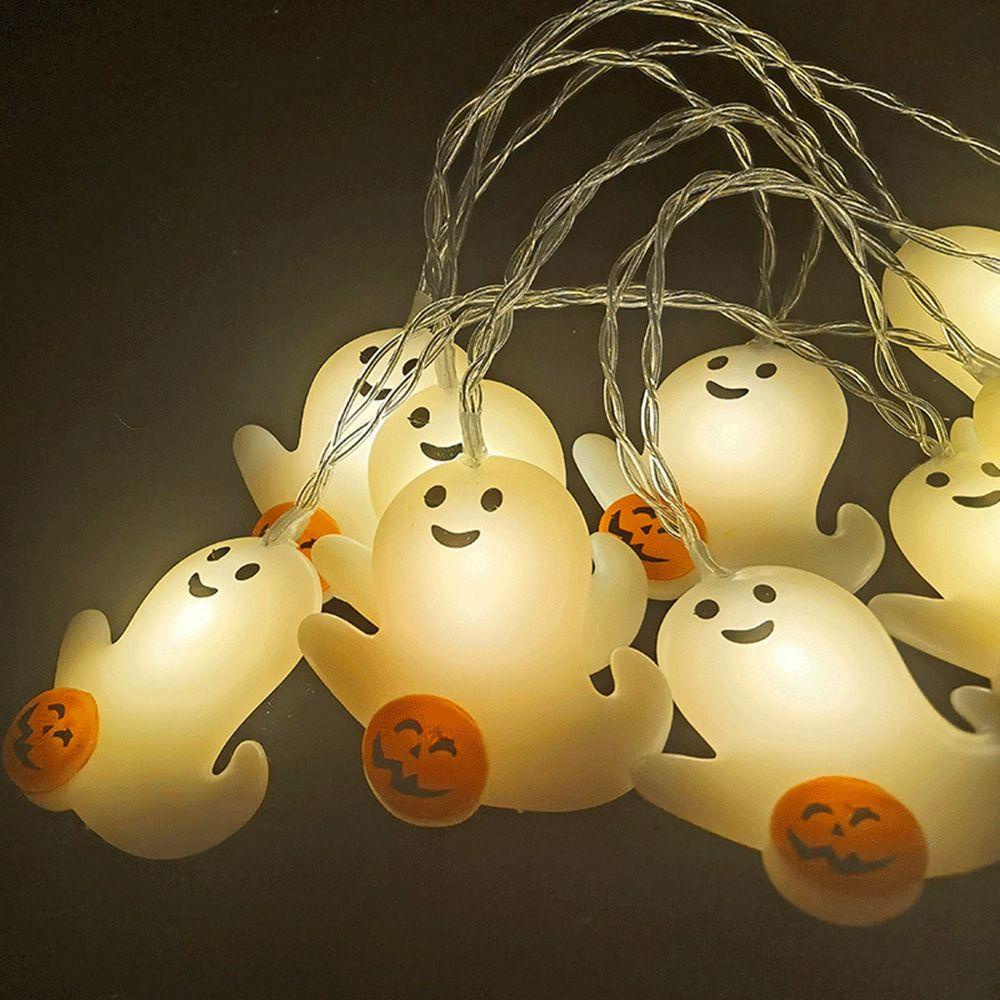 YIYU Dây Đèn Led 1.5 / 3m Hình Đầu Lâu Người Dơi Độc Đáo Trang Trí Nhà Cửa|Đèn Ngủ Hình Ma Bí Ngô Trang Trí Halloween