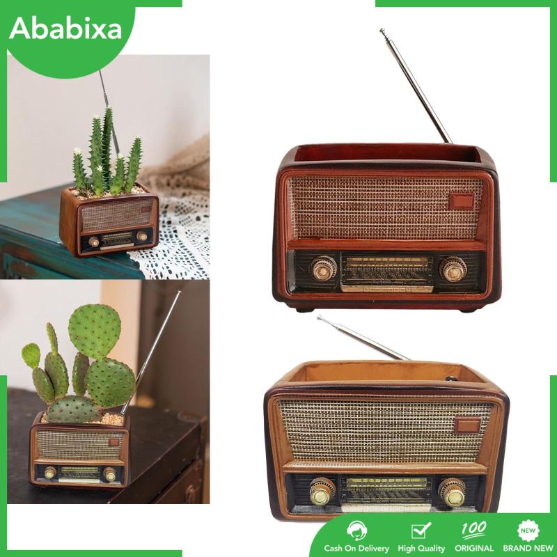 Chậu Cây Hình Radio Sáng Tạo Trang Trí Nhà Cửa / Văn Phòng