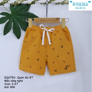 Quần đùi cotton da cá Dokma (2023)