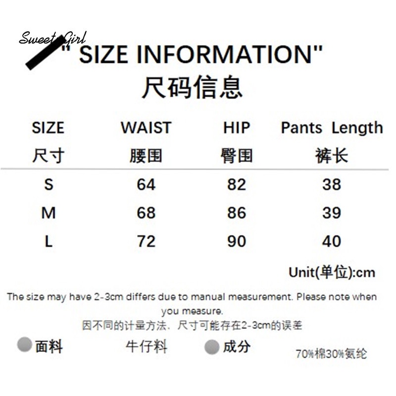 Quần Short Jean Lưng Cao Màu Gradient Thời Trang Đường Phố Cho Nữ 2022