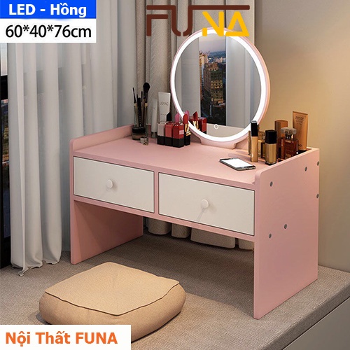 [Mã NOITAK30 - Giảm 30k đơn 0đ] Bàn Trang Điểm Ngồi Bệt FUNA LED Cảm Ứng- AK12 (lắp đặt theo hướng dẫn).