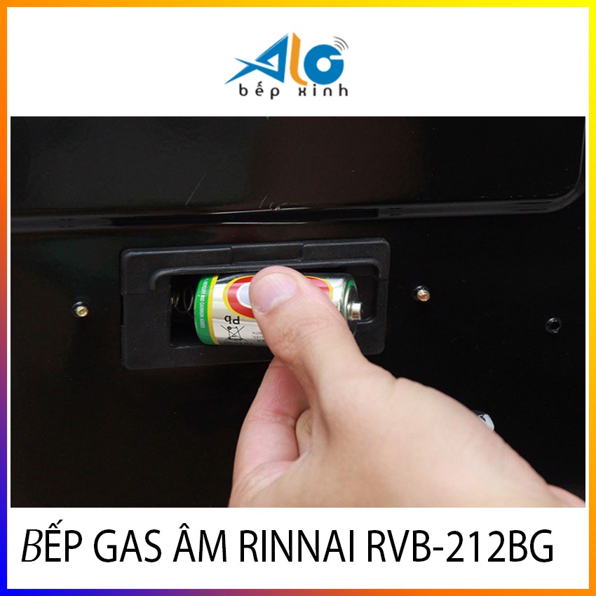 Bếp gas âm Rinnai RVB-212BG - Có ngắt gas tự động - Đánh lửa IC - BH 2 năm - Alo Bếp Xinh