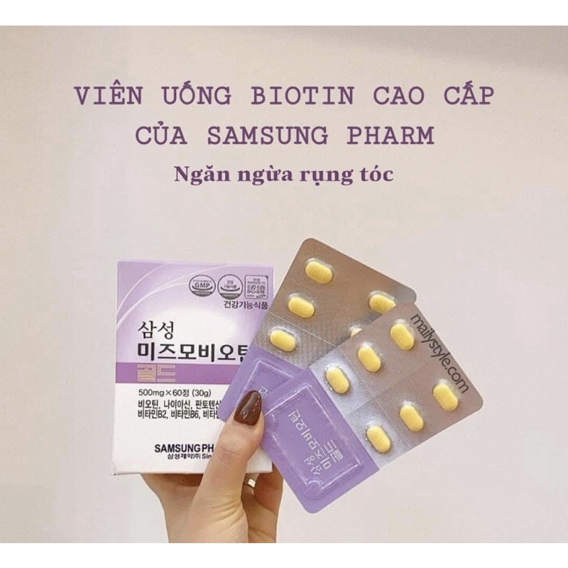 VIÊN UỐNG MỌC TÓC BIOTIN CỦA SAMSUNG FHARM - Biotin Nutri Day