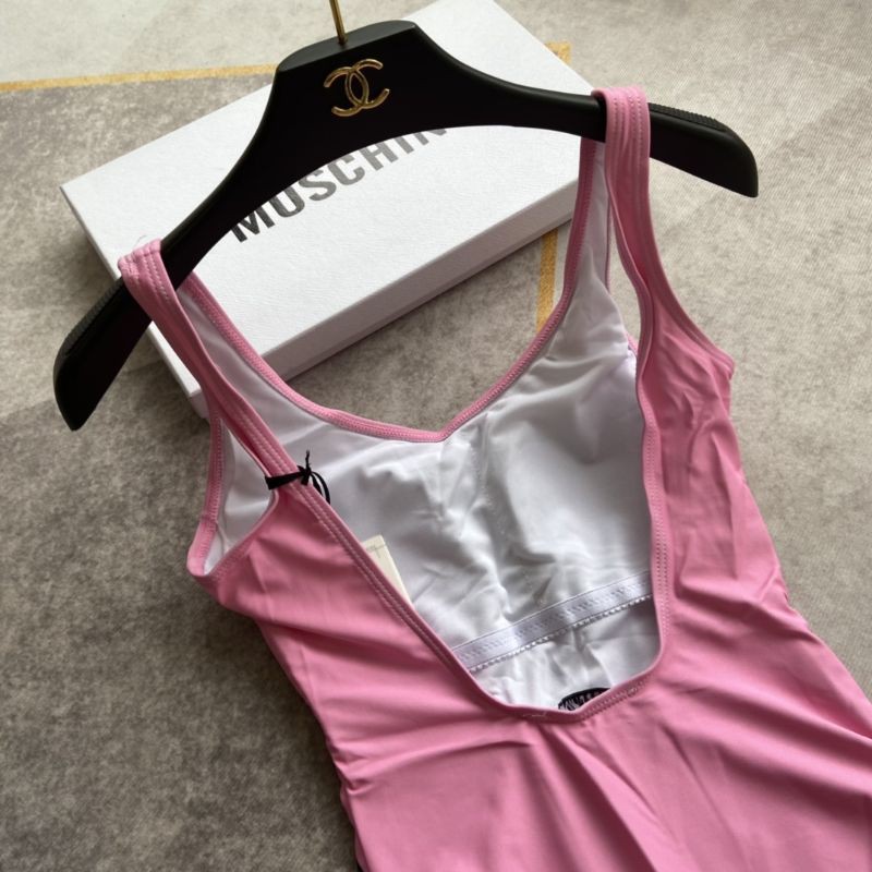 đồ bơi nữ bikini hai dây dáng liền hở lưng họa tiết cô gái Moschino MCN | BigBuy360 - bigbuy360.vn