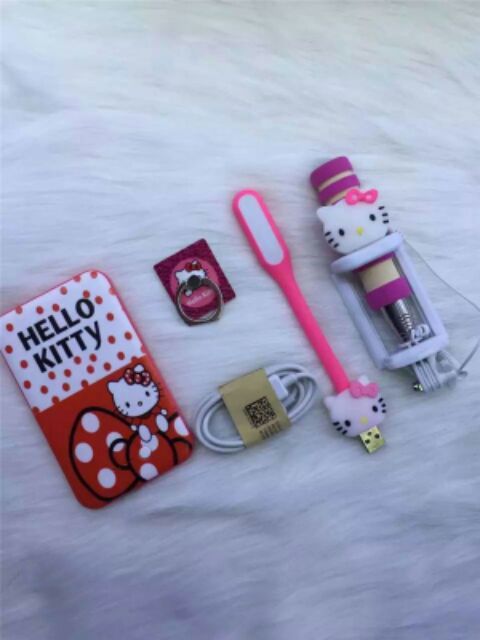 BỘ COMBO SẠC DỰ PHÒNG ĐÁNG YÊU HÌNH DOREMON – HELLO KITTY