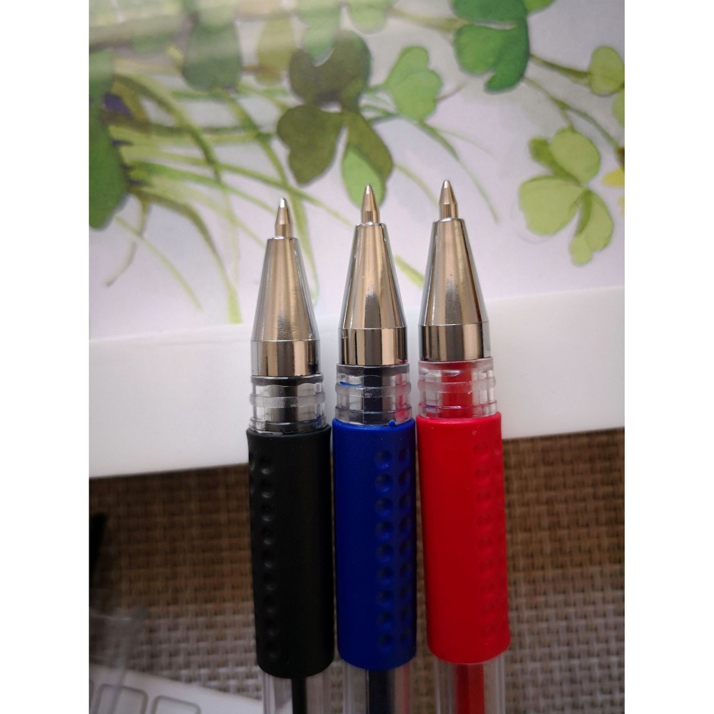 10pcs Bút bi ngòi 0.5mm thiết kế đơn giản